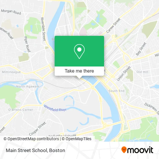 Main Street School map