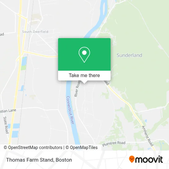 Thomas Farm Stand map