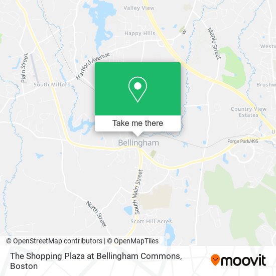 Mapa de The Shopping Plaza at Bellingham Commons