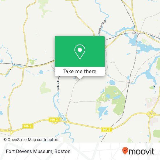 Mapa de Fort Devens Museum