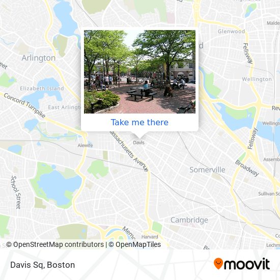 Mapa de Davis Sq