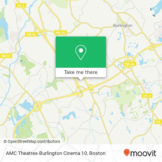 AMC Theatres-Burlington Cinema 10 map