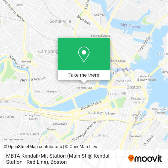 MBTA Kendall / Mit Station (Main St @ Kendall Station - Red Line) map