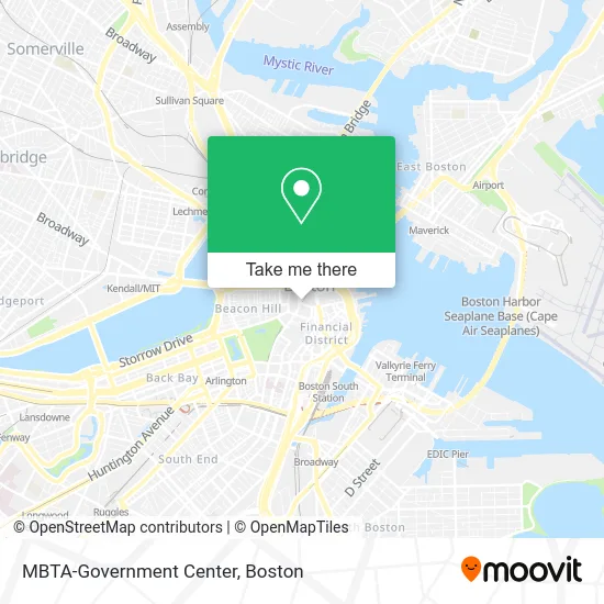 MBTA-Government Center map