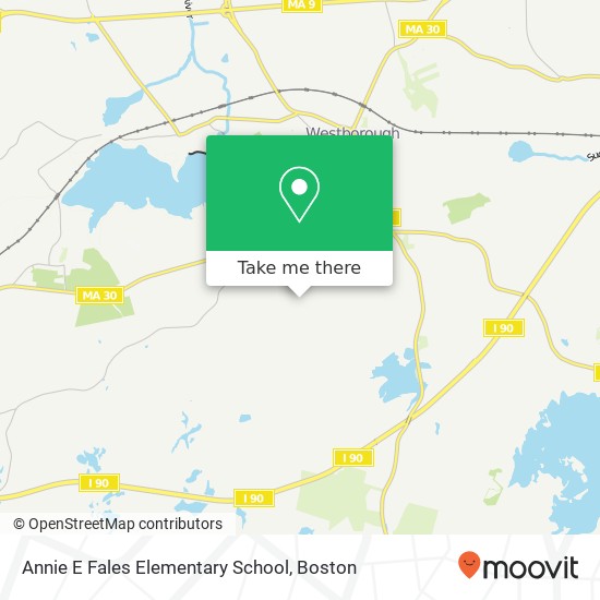 Mapa de Annie E Fales Elementary School