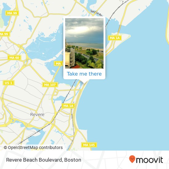 Revere Beach Boulevard map