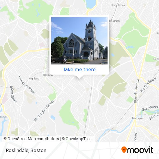 Roslindale map