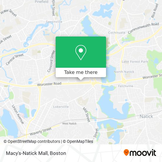 Macy's-Natick Mall map