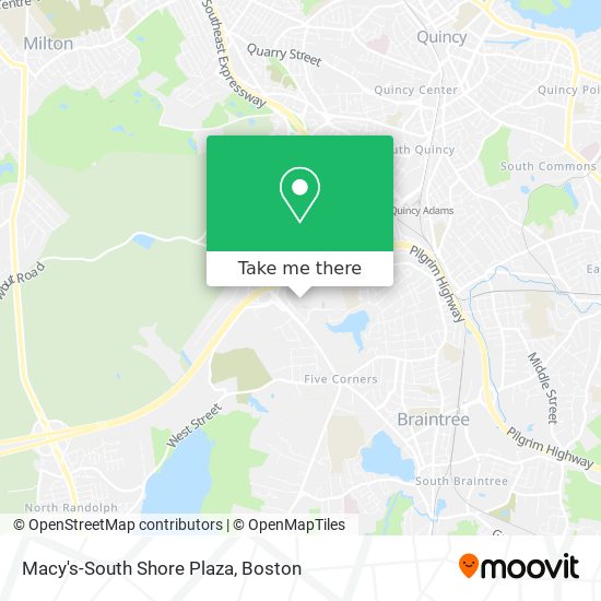 Mapa de Macy's-South Shore Plaza