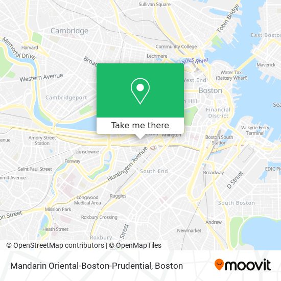 Mapa de Mandarin Oriental-Boston-Prudential