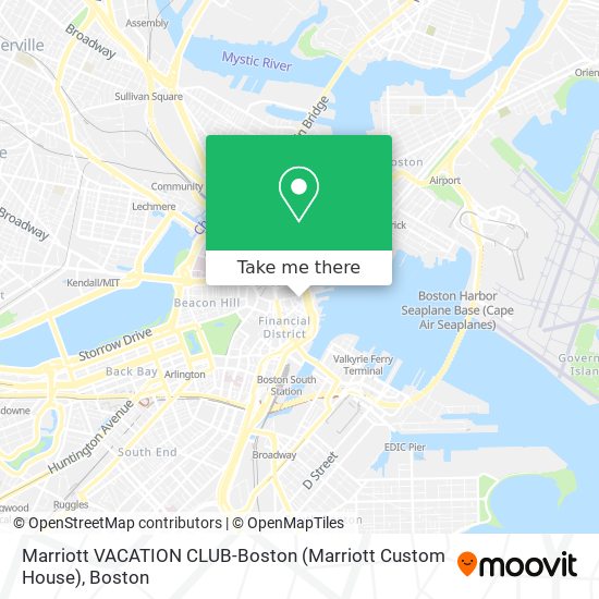 Mapa de Marriott VACATION CLUB-Boston (Marriott Custom House)