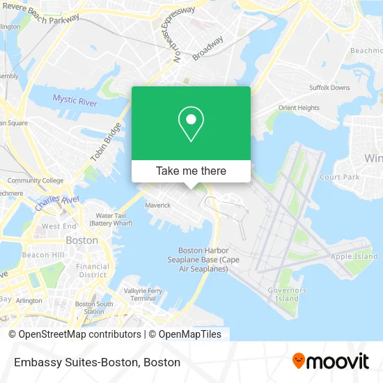 Embassy Suites-Boston map