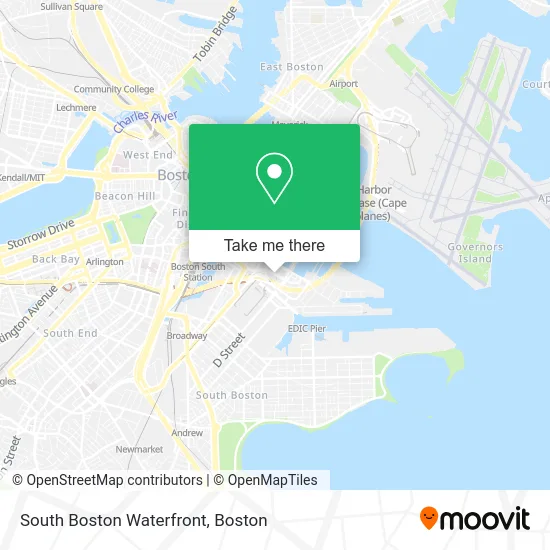 South Boston Waterfront map