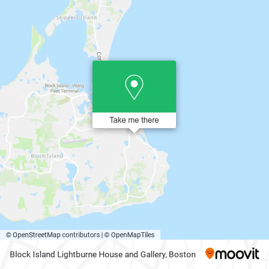 Block Island Lightburne House and Gallery map