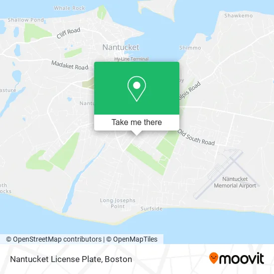 Nantucket License Plate map