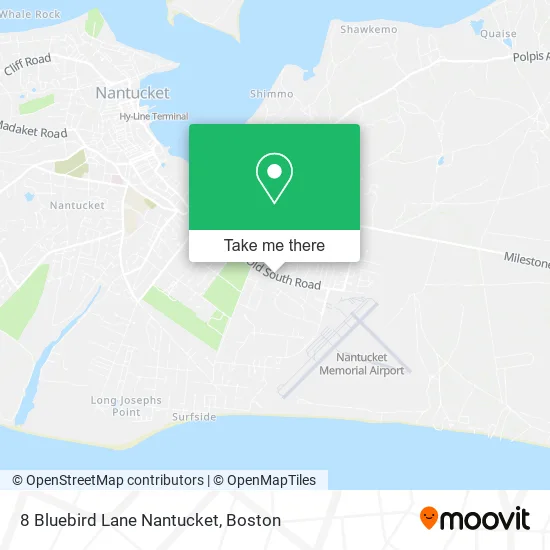 8 Bluebird Lane Nantucket map