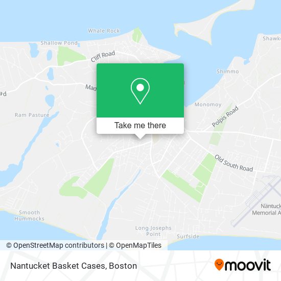 Nantucket Basket Cases map