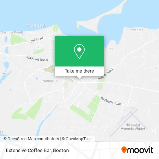 Extensive Coffee Bar map