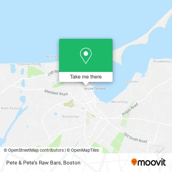 Mapa de Pete & Pete's Raw Bars