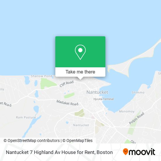 Nantucket 7 Highland Av House for Rent map