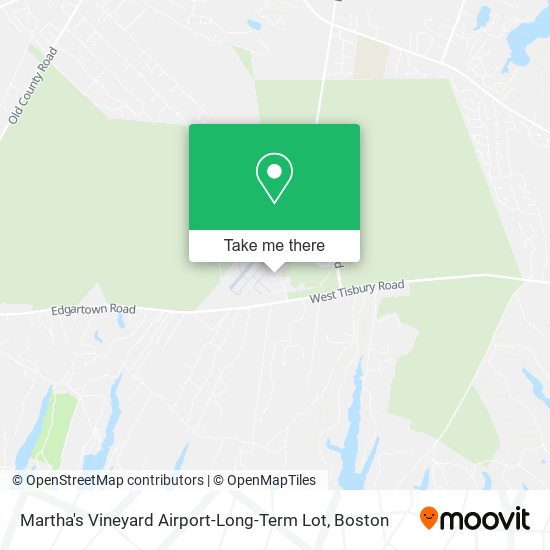 Mapa de Martha's Vineyard Airport-Long-Term Lot