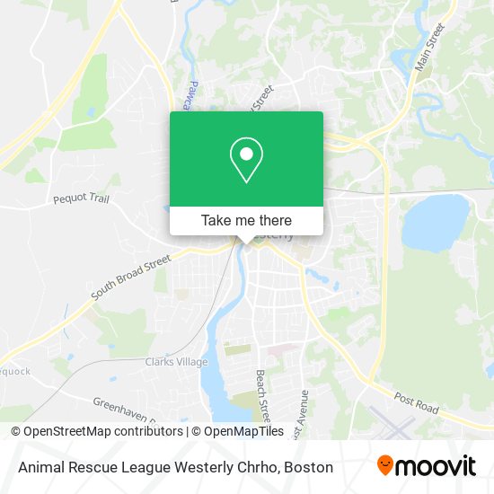 Animal Rescue League Westerly Chrho map