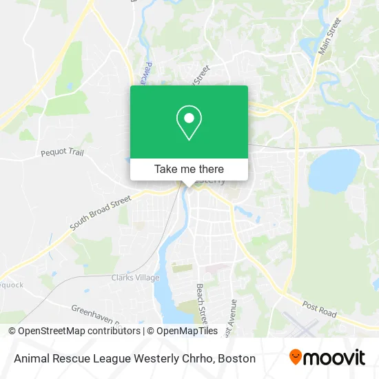 Animal Rescue League Westerly Chrho map
