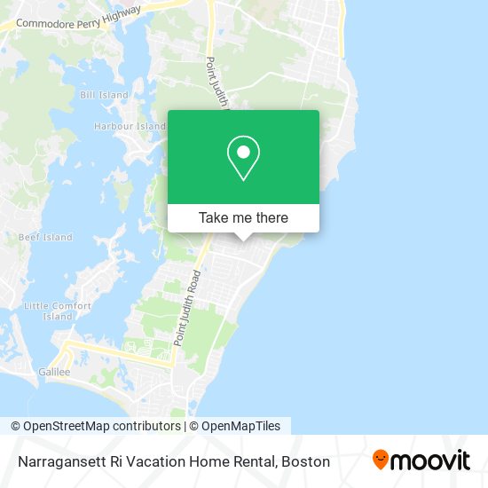 Narragansett Ri Vacation Home Rental map