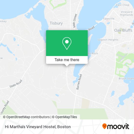 Hi Martha's Vineyard Hostel map