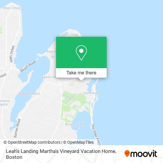 Leah's Landing Martha's Vineyard Vacation Home map