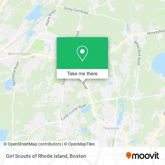 Girl Scouts of Rhode Island map