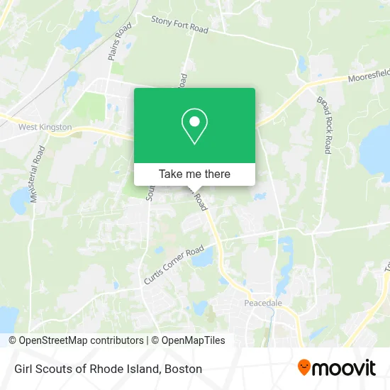 Girl Scouts of Rhode Island map