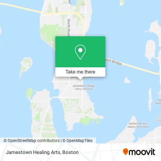 Jamestown Healing Arts map