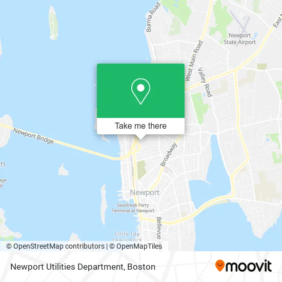 Newport Utilities Department map