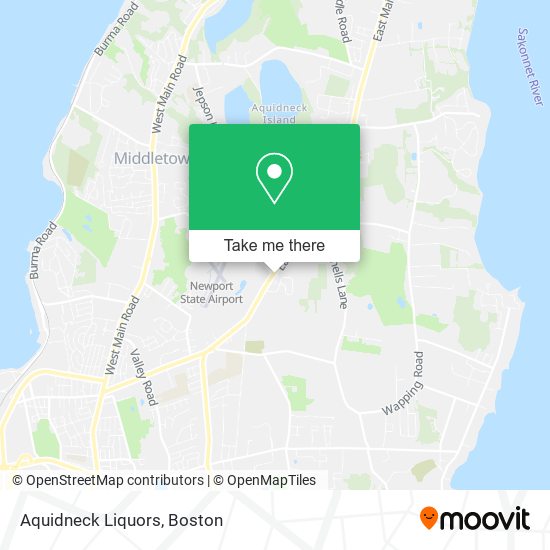 Mapa de Aquidneck Liquors