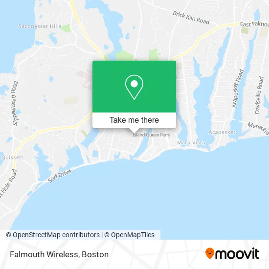 Mapa de Falmouth Wireless