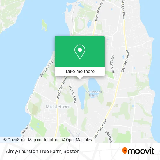 Almy-Thurston Tree Farm map