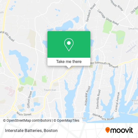 Mapa de Interstate Batteries