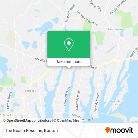 The Beach Rose Inn map