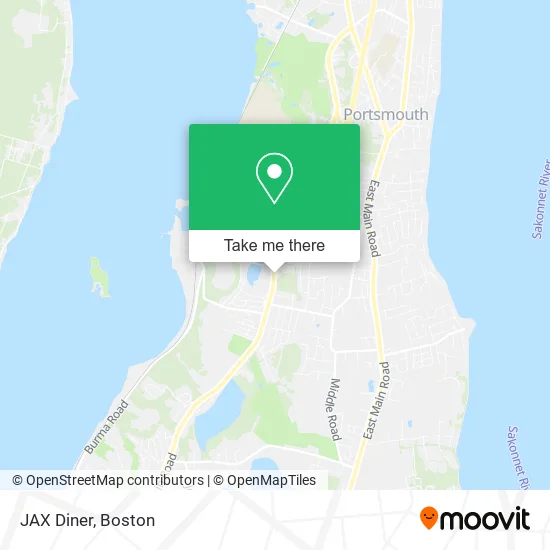 JAX Diner map