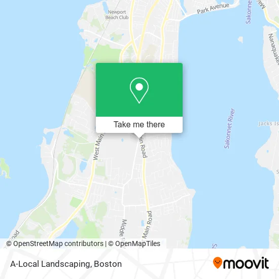 A-Local Landscaping map