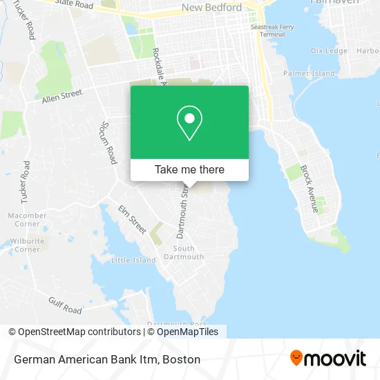 German American Bank Itm map