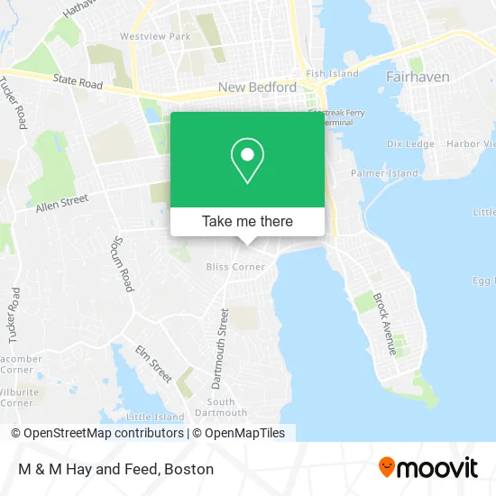 M & M Hay and Feed map