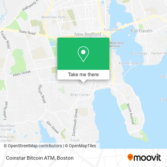 Coinstar Bitcoin ATM map