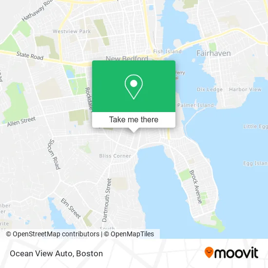 Ocean View Auto map