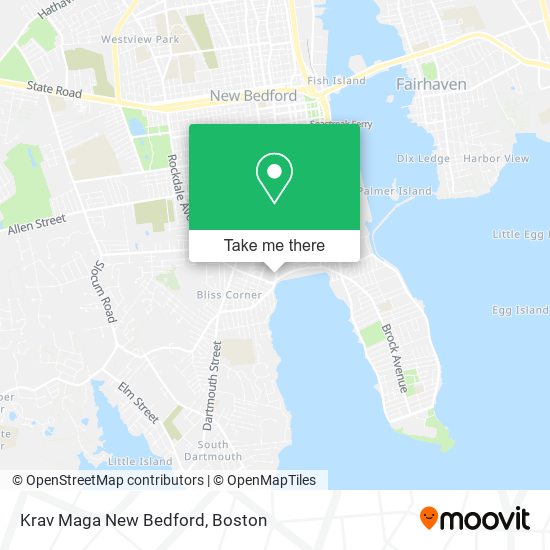 Krav Maga New Bedford map