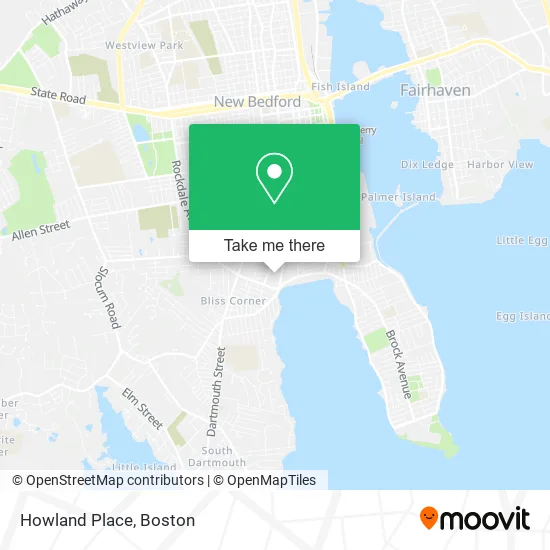Howland Place map