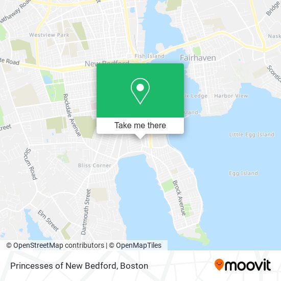 Princesses of New Bedford map