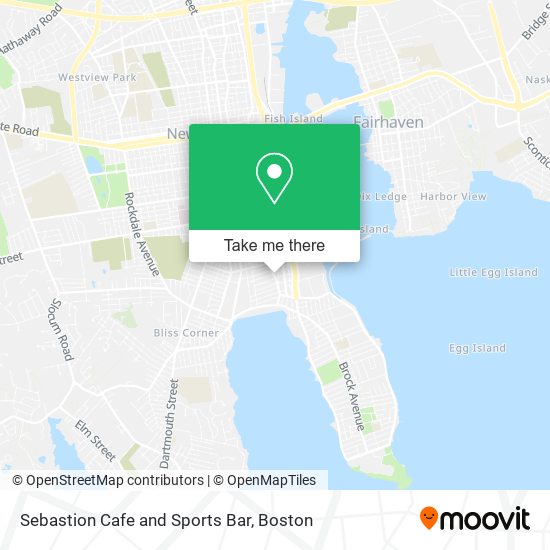 Sebastion Cafe and Sports Bar map