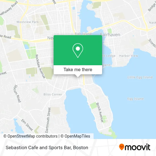 Sebastion Cafe and Sports Bar map